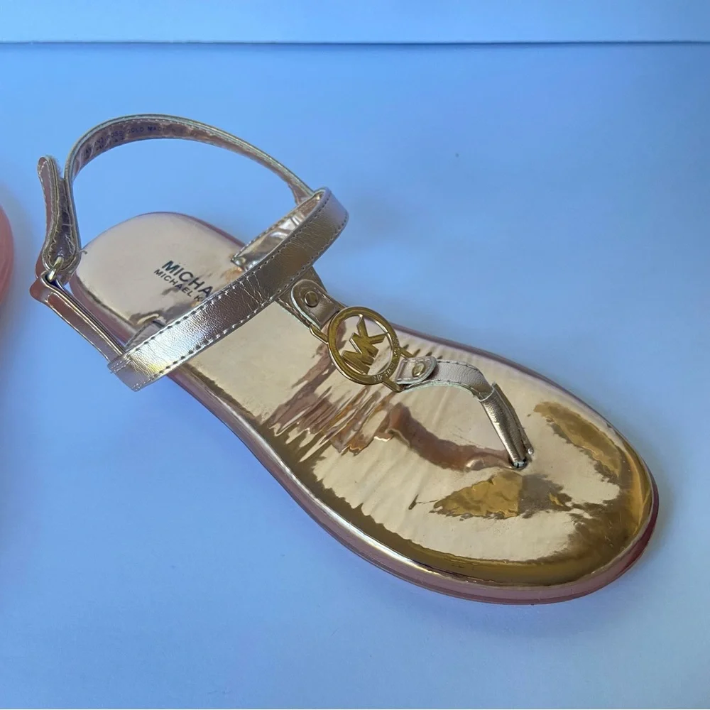 Michael Kors Jaylyn 3 Rose Gold Sandals Size 3